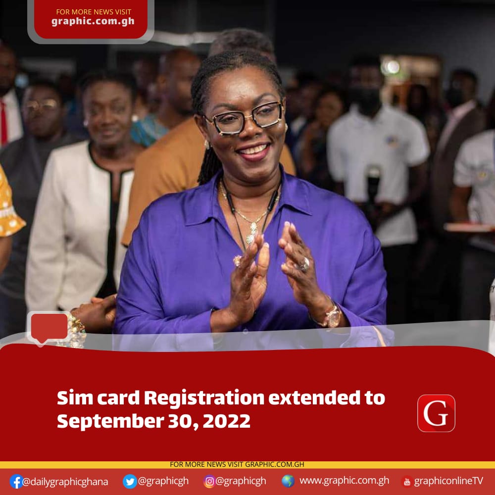 LIVE: SIM card registration extended to September 30 - Ursula Owusu